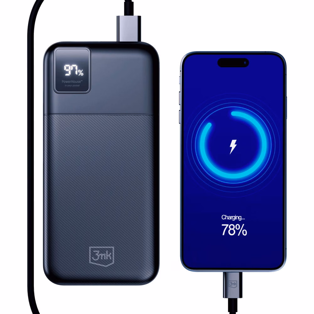 3mk Power Bank PowerHouse 20 000 mAh QC 3.0 22,5W PD 20W - obrazek 2